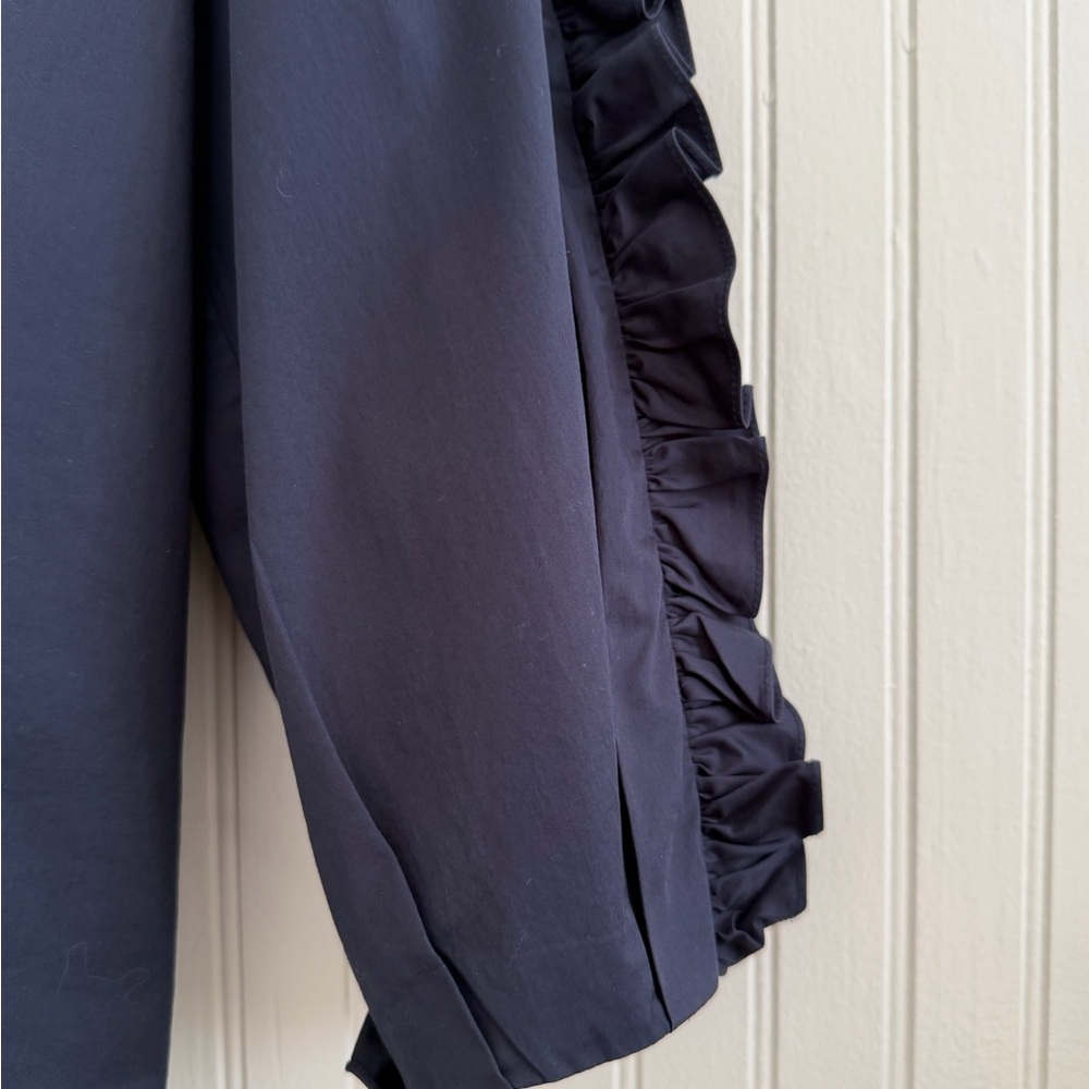 Tibi Satin Poplin Ruffle Top - Picture 3 of 9